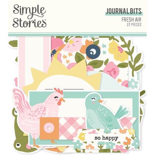 Simple Stories - Fresh Air Collection - Ephemera - Journal Bits And Pieces