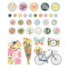 Simple Stories - Fresh Air Collection - Self Adhesive Decorative Brads