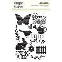 Simple Stories - Simple Vintage Spring Garden Collection - Clear Photopolymer Stamps