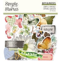 Simple Stories - Simple Vintage Spring Garden Collection - Ephemera - Bits And Pieces