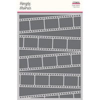 Simple Stories - True Colors Collection - Stencil - Film Strips