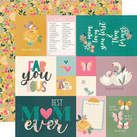 Simple Stories - Mother's Day Collection - 12 x 12 Double Sided Paper - Elements