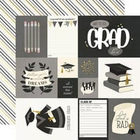 Simple Stories - Graduation Collection - 12 x 12 Double Sided Paper - Elements