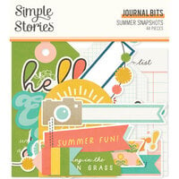 Simple Stories - Summer Snapshots Collection - Ephemera - Journal Bits And Pieces