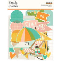 Simple Stories - Summer Snapshots Collection - Ephemera - Big Bits