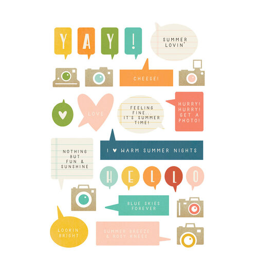 Simple Stories - Summer Snapshots Collection - Sticker Book