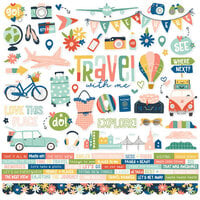 Simple Stories - Pack Your Bags Collection - 12 x 12 Cardstock Stickers