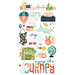 Simple Stories - Pack Your Bags Collection - 6 x 12 Chipboard Stickers