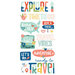 Simple Stories - Pack Your Bags Collection - 6 x 12 Foam Stickers