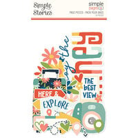 Simple Stories - Pack Your Bags Collection - Ephemera - Simple Pages - Page Pieces