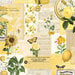 Simple Stories - Simple Vintage Essentials Color Palette Collection - 12 x 12 Double Sided Paper - Yellow Collage