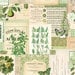 Simple Stories - Simple Vintage Essentials Color Palette Collection - 12 x 12 Double Sided Paper - Green Collage