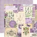 Simple Stories - Simple Vintage Essentials Color Palette Collection - 12 x 12 Double Sided Paper - Purple Collage