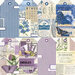 Simple Stories - Simple Vintage Essentials Color Palette Collection - 12 x 12 Double Sided Paper - Blue And Purple Tags