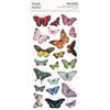 Simple Stories - Simple Vintage Essentials Color Palette Collection - Foam Stickers - Butterfly And Floral