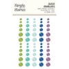 Simple Stories - Simple Vintage Essentials Color Palette Collection - Glossy Enamel Dots - Cool