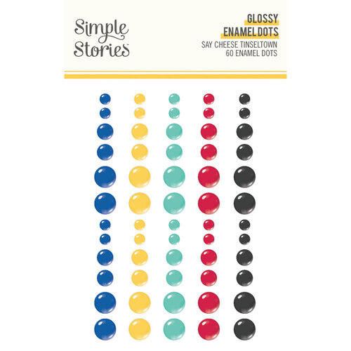 Simple Stories - Say Cheese Tinseltown Collection - Glossy Enamel Dots