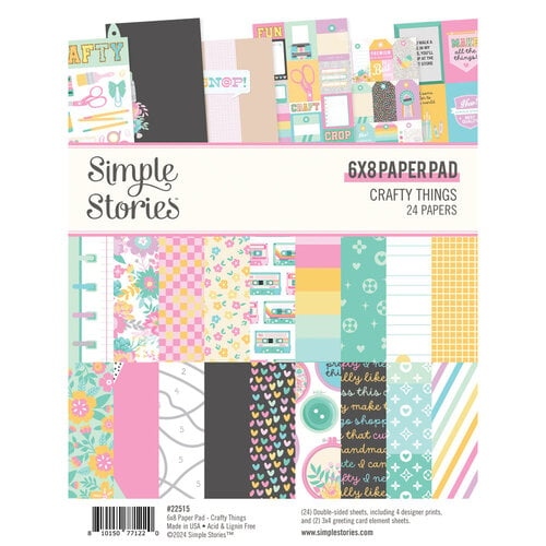 Simple Stories - Crafty Things Collection - 6 x 8 Paper Pad