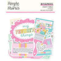Simple Stories - Crafty Things Collection - Ephemera - Bits And Pieces