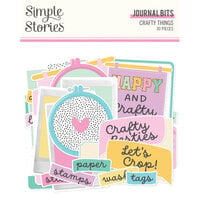 Simple Stories - Crafty Things Collection - Ephemera - Journal Bits And Pieces