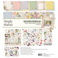 Simple Stories - Simple Vintage Meadow Flowers Collection - Collectors Essentials Kit - Flowers