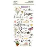 Simple Stories - Simple Vintage Meadow Flowers Collection - Foam Stickers