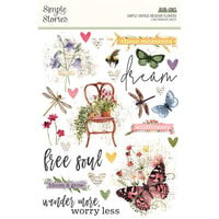 Simple Stories - Simple Vintage Meadow Flowers Collection - Rub Ons