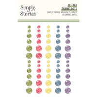 image of Simple Stories - Simple Vintage Meadow Flowers Collection - Glitter Enamel Dots