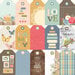 Simple Stories - Front Porch Collection - 12 x 12 Double Sided Paper - Tags Elements