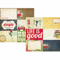 Simple Stories - Summer Fresh Collection - 12 x 12 Double Sided Paper - Journaling Card Elements 2