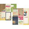 Simple Stories - Summer Fresh Collection - 12 x 12 Double Sided Paper - Vertical Journaling Card Elements