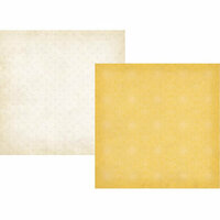 Simple Stories - Summer Fresh Collection - 12 x 12 Double Sided Paper - Yellow Lace