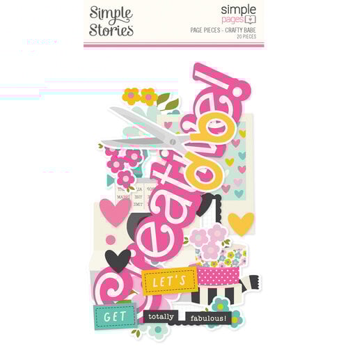 Simple Stories - Crafty Babe Collection - Simple Pages - Page Pieces