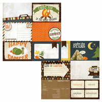 Simple Stories - Take a Hike Collection - 12 x 12 Double Sided Paper - Journaling Card Elements 1