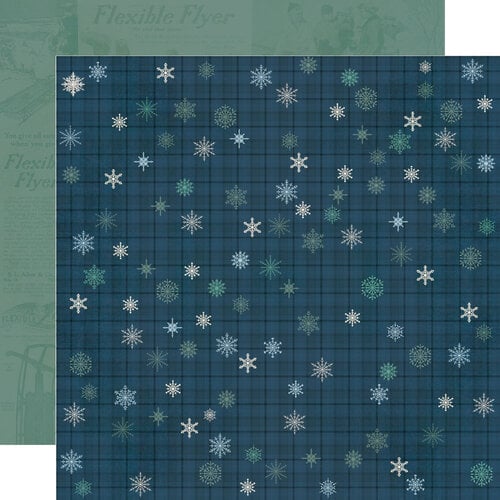 Simple Stories - Simple Vintage Flannel Season Collection - 12 x 12 Double Sided Paper - Ready. Set. Snow.