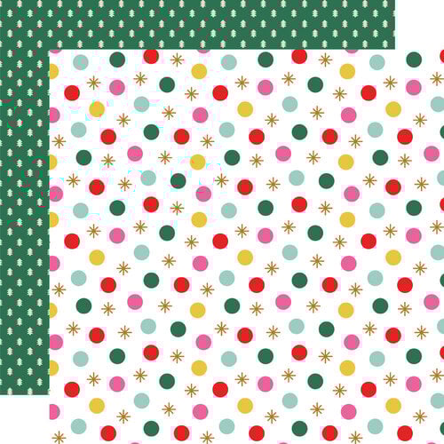 Simple Stories - Hard Candy Christmas Collection - 12 x 12 Double Sided Paper - Oh By Golly