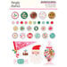Simple Stories - Hard Candy Christmas Collection - Self Adhesive Decorative Brads