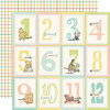 Simple Stories - Say Cheese Classic Pooh Baby Collection - 12 x 12 Double Sided Paper - 3 x 4 Month Elements