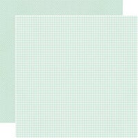 image of Simple Stories - Say Cheese Classic Pooh Baby Collection - 12 x 12 Double Sided Paper - Mint Gingham