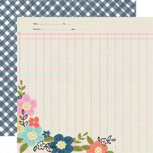 Simple Stories - Take Note Collection - 12 x 12 Double Sided Paper - Just A Little Note