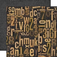 Simple Stories - Simple Vintage Junk Drawer Collection - 12 x 12 Double Sided Paper - Share Your Story