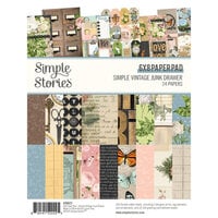 Simple Stories - Simple Vintage Junk Drawer Collection - 6 x 8 Paper Pad
