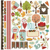 Simple Stories - Harvest Lane Collection - 12 x 12 Cardstock Stickers - Fundamentals