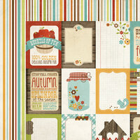 Simple Stories - Harvest Lane Collection - 12 x 12 Double Sided Paper - Flash Cards