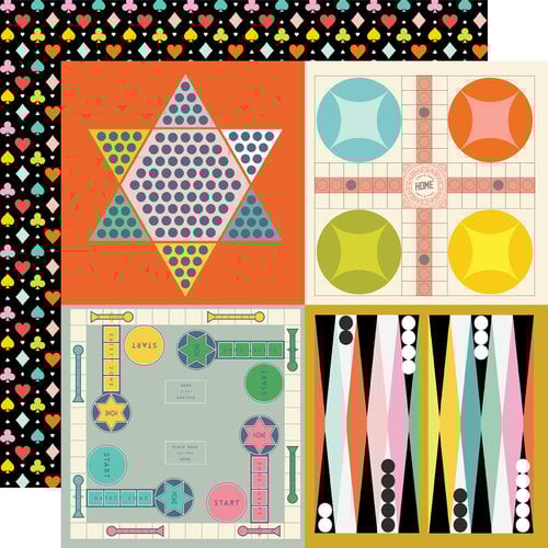 Simple Stories - Game Night Collection - 12 x 12 Double Sided Paper - Deal With It