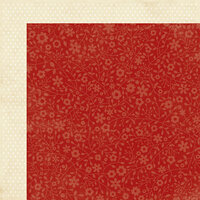 Simple Stories - Harvest Lane Collection - 12 x 12 Double Sided Paper - Red Floral