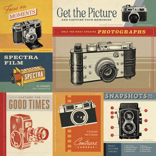 Simple Stories - Rustic Legend Collection - 12 x 12 Double Sided Paper - Shoot Your Shot