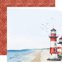 Simple Stories - Simple Vintage Sand & Sea Collection - 12 x 12 Double Sided Paper - Seaside Smiles