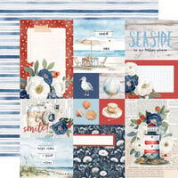 Simple Stories - Simple Vintage Sand & Sea Collection - 12 x 12 Double Sided Paper - Combo Elements
