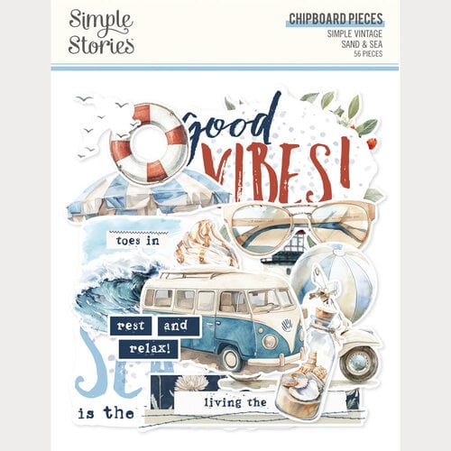 Simple Stories - Simple Vintage Sand & Sea Collection - Chipboard Pieces Simple Stories - Simple Vintage Sand & Sea Collection - Chipboard Pieces